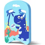 Schwimmbrett Kinder Schwimmbrett Kickboard Schwimmhilfe Cartoon Schwimmen Kickboard Trainingsausrüstung Unicorn Schwimm Board Mit Griffen Schwimmtraining Für Kinder (Blau Dinosaurier)