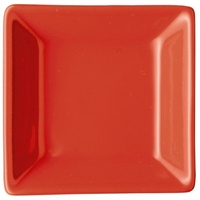 ARZBERG Servierplatte Tric Hot Platte quadr. 7 cm, Porzellan rot