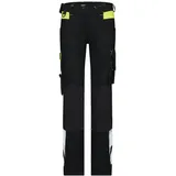 DASSY Warnschutz Stretch-Arbeitshose Women Canton PESCO41 Gr. 38 schwarz/neongelb