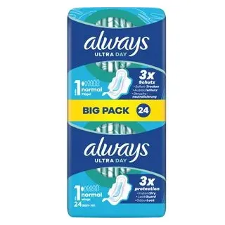 Always Ultra-Binden Day Normal, 1, mit Flügeln, Big Pack