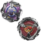 Hasbro Beyblade X Beat Tyranno 4-70Q & Knife Shinobi 4-80HN Dual Pack,