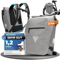 MIVELO VERSO 3in1 Fahrradtasche grau