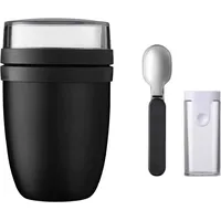 Mepal Lunchpot Ellipse Set mit faltbaren Löffel – Black