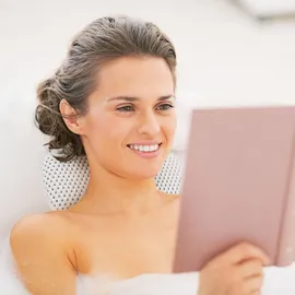 Relaxdays Badewannenkissen Weiß