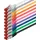 1aTTack 10x 1m Cat6 Cat.6 Ethernet-Kabel Cat 6 Netzwerk-Kabel Patch-Kabel RJ45 SFTP - 10 Farben