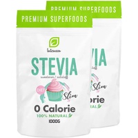 Intenson Stevia 2kg | Erythritol + Stevia | Kalorienfrei | Stevia Granulat | Low Carb Zucker | 2000g