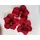 2474U Kunstblüte Orchidee rot 10 cm 3er-Set, naturgetreue Seidenblüte