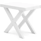 SKRAUT HOME Ausziehtisch 262 x 73 x 90 cm weiß/zementgrau