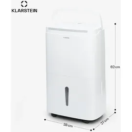 Klarstein DryFy Connect 50 Luftentfeuchter WiFi Kompression 50l/d 45-55m2, Weiß
