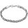 KUZZOI Königskette Armband Herren grau 925 Silber 23 cm