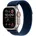 GPS + Cellular 49 mm Titangehäuse natur, Trail Loop Armband blau S/M