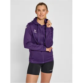 hummel Core XK Poly Kapuzenjacke Damen acai/white XS