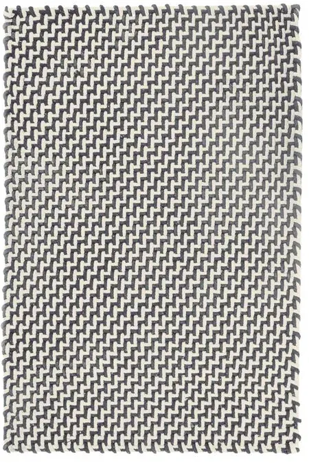 pad Outdoorteppich Pool 72 x 132 cm Polypropylen Grau, Weiß Grau /