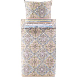 BASSETTI MARECHIARO Bettwäsche + 1 Kissenhülle aus 100% Baumwollsatin in der Farbe Lavendel L1, Maße: 135x200 + 1 K 80x80 cm
