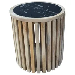 Couchtisch Sway Natur/Schwarz schwenkbare Tischplatte