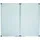 Maul Klapptafel 300 x 100 cm Grau/Weiß