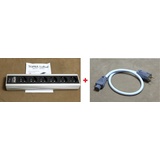 Supra Cables LoRad MD06-EU/SP MK3 mit Netzfilter, 6-fach, schwarz/silber (3024000022)