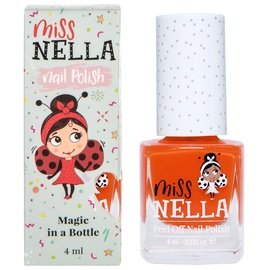 MISS NELLA POPPY FIELDS- Spezieller Orange Nagellack für Kinder, Peel-Off-Formel, wasserbasiert und geruchsneutral