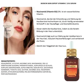 bioxcin Vitamin C Ester,Niacinamide - Revitalisierendes Serum