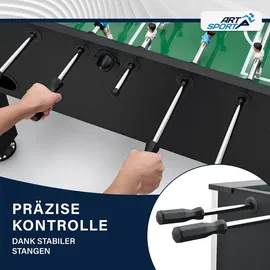 ArtSport Tischkicker Wuzzler – Kickertisch inkl. 2 Bälle mit Getränkehalter – Kicker – Tischfußball