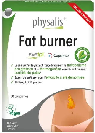 Physalis Fat Burner Gewichtskontrolle mit Grüntee & Grüner Kaffee 30 Tabletten