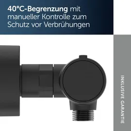 Ideal Standard Ceratherm Alu+ Brausethermostat Aufputz Silk Black DN 15
