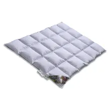 VitaSchlaf Vitaschlaf® MOSCOVY® W3 - LEICHT -SOMMER - WASSERBETTEN - CAMPING Premium Daunendecke 90% Daunen Klasse 1 Germany since 1947 - 135x200cm - Weiß