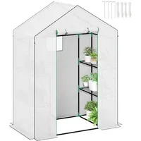 Outsunny Gewächshaus mit Rolltür 143 x 74 x 190