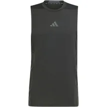 adidas D4T Workout 3 Stripes Tank Shirt, black, M