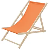 ECD Germany Sonnenliege 100 x 83 x 100 cm Orange