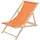 ECD Germany Sonnenliege 100 x 83 x 100 cm Orange