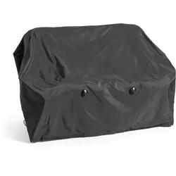 Oviala Business Outdoor-Sofahülle 2 Personen Polyester schwarz