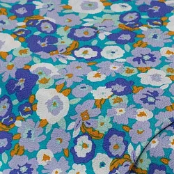 Crêpe "Blumen", lila-color