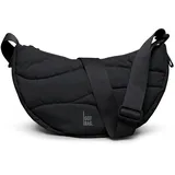 GOT BAG Wavy Puffer Moon Bag Small Schwarz