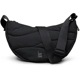 GOT BAG Wavy Puffer Moon Bag Small Schwarz