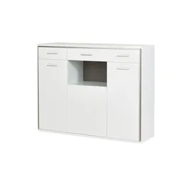 U N O Sports Highboard Setto ¦ weiß ¦ Maße (cm): B: 154 H: 121 T: 45.0