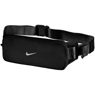Nike Tempo Bauchtasche 082 – Erwachsene Trinkflasche, Black/Black/Silver, Einheitsgröße