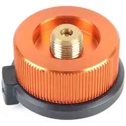 Outdoor Camping Herd Adapter Propan Adapter Lindal Ventil Butan Kanister Adapter Zylinder Gas orange