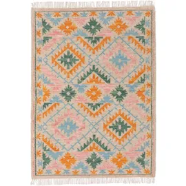 benuta Zohra Kelimteppich 120 x 170 cm Beige/Mehrfarbig