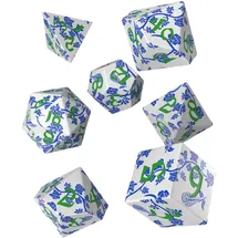 Q Workshop Full Art Dice Set: Porcelain