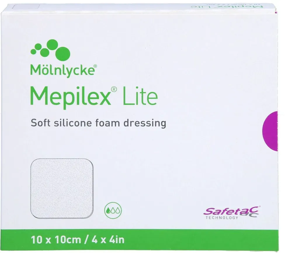 MEPILEX Lite Schaumverband 10x10 cm steril 5 St