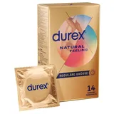 DUREX Natural Feeling latexfreie Markenkondome mit Easy-OnTM-Form 14 Kondome