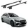 Aurilis OMAC Dachträger Aluminium TÜV geprüft für Mercedes C Klasse S205 2014-2021 – Für integrierte Dachreling – T Nut – Max 100 kg – 2 Schlösser Schwarz