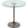 INOSIGN Beistelltisch INOSIGN, grau (nickelfarben, nickelfarben, klarglas, 47), B:45cm H:47cm T:45cm, Tische, Beistelltisch