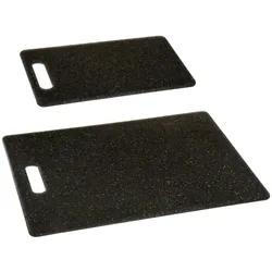 Kit 2 Schneidebretter aus Polypropylen, Farbe schwarz