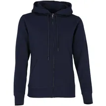 FRUIT OF THE LOOM LADIES PREMIUM HOODED SWEAT JACKET - Damen Sweatjacke mit doppelter Kapuze, deep navy, L