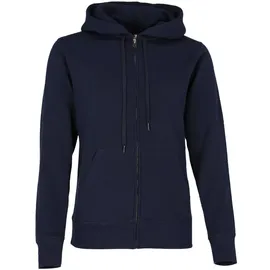 FRUIT OF THE LOOM LADIES PREMIUM HOODED SWEAT JACKET - Damen Sweatjacke mit doppelter Kapuze, deep navy, L