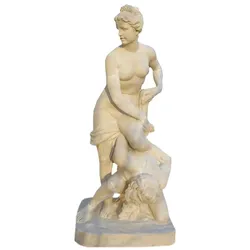 Casa Padrino Antik Stil Marmor Skulptur Beige H. 160 cm