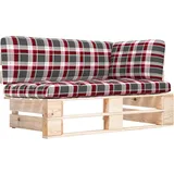 vidaXL Outdoor-Ecksofa Paletten Kiefernholz Imprägniert