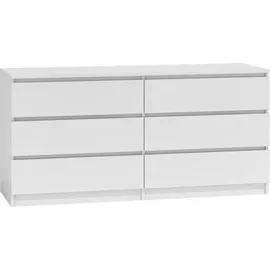 roe furniture Kommode 140 x 77 x 38 cm Weiß matt